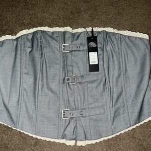 Fashion Nova Grey corset NWT!!!!